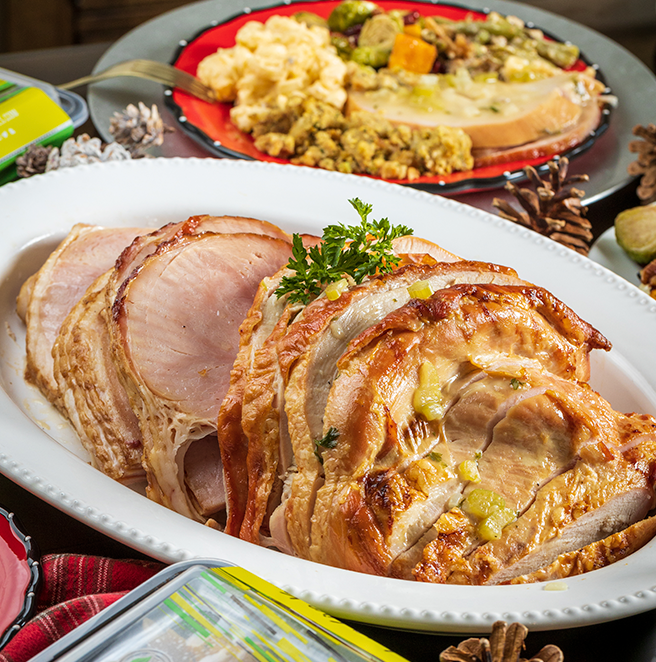 Sliced turkey & ham | Holiday Dinner