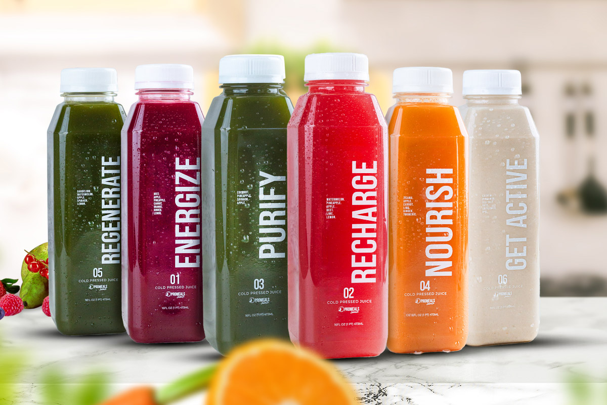 Shop Cold Pressed Juices by MyProMeals.com