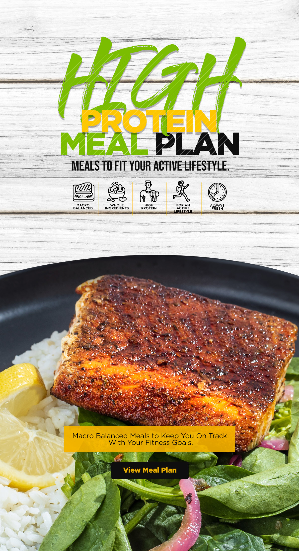 High Protein Meal Plan - Meals to Fit Your Active Lifestyle.