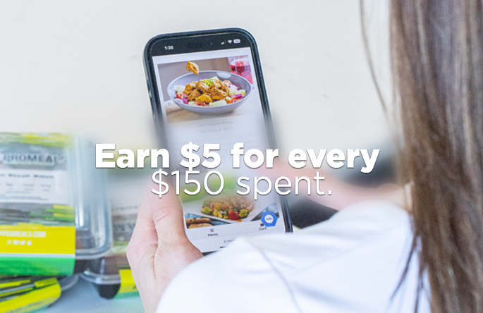 Earn $5 for every $150 spent