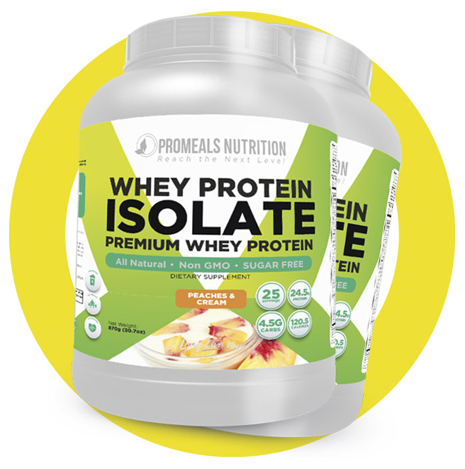 Shop Whey Protein Isolate Menu by MyProMeals.com