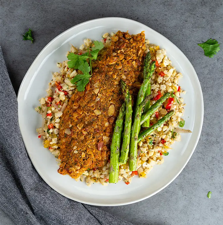 Almond Crusted Fish Fillet