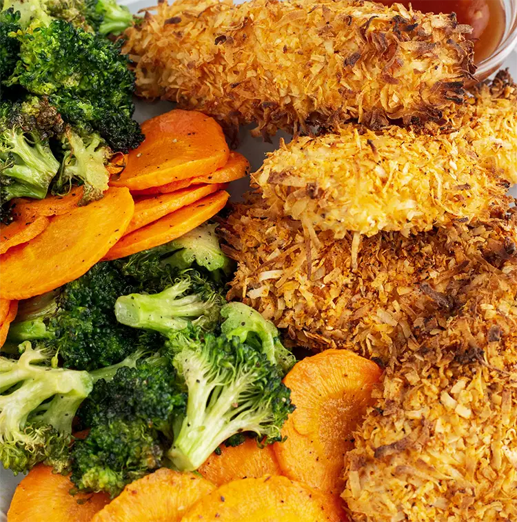 Baked Coconut Chicken Strips | ProMeals Menu