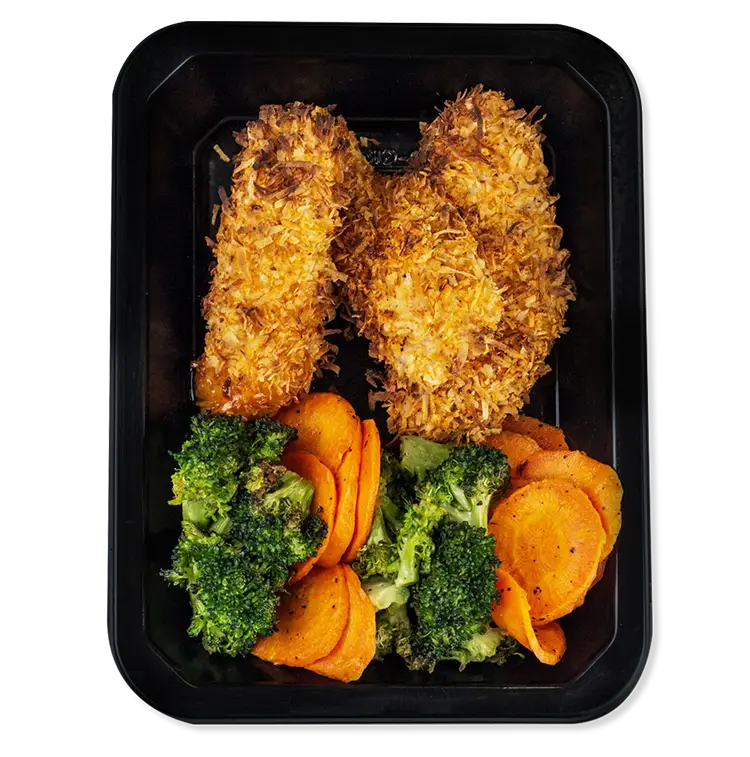 Baked Coconut Chicken Strips | ProMeals Menu
