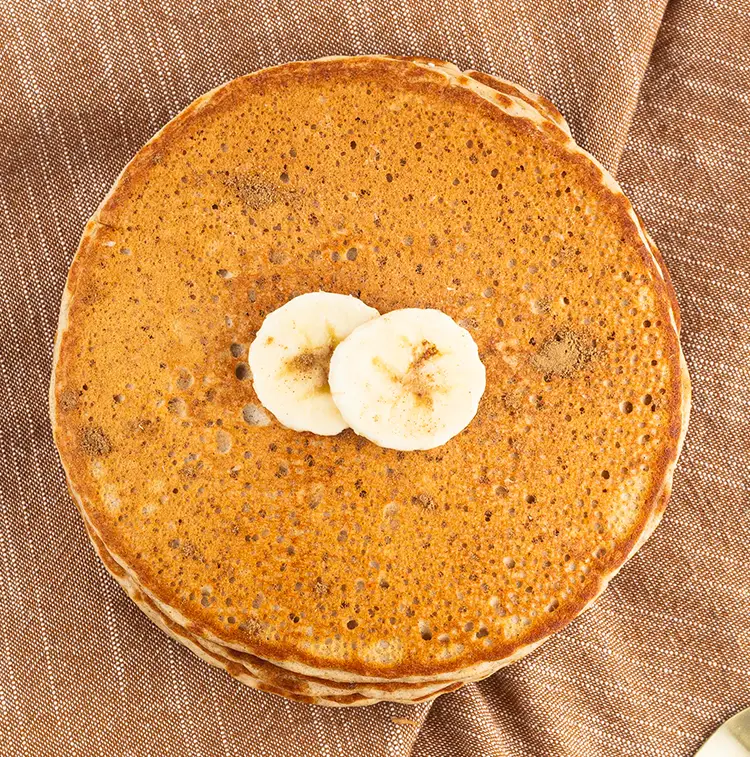Banana Foster Protein Pancakes | Healthy snacks delivery