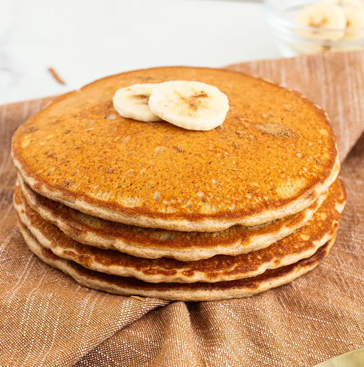 Banana Foster Protein Pancakes | Healthy snacks delivery