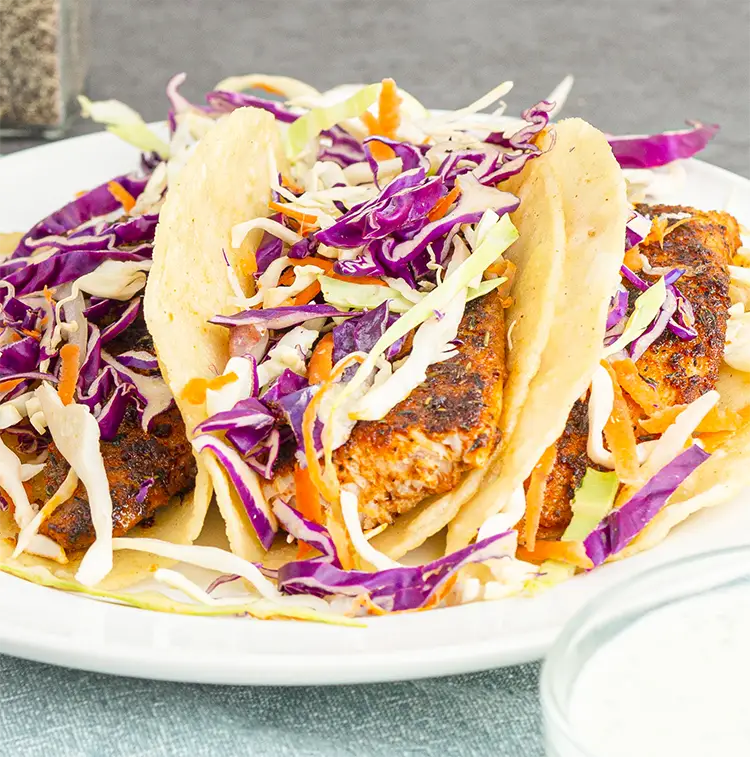 Blackened Fish Tacos | ProMeals Menu