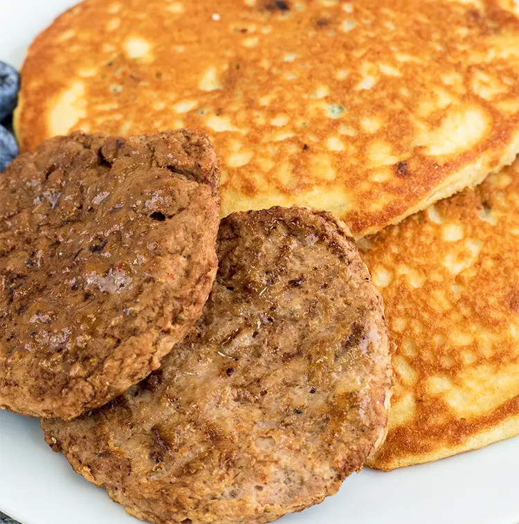 Blueberry Pancakes and Turkey Sausage | ProMeals Menu