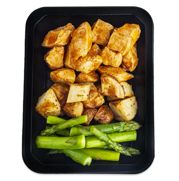 Buffalo Wings and Asparagus | ProMeals Menu