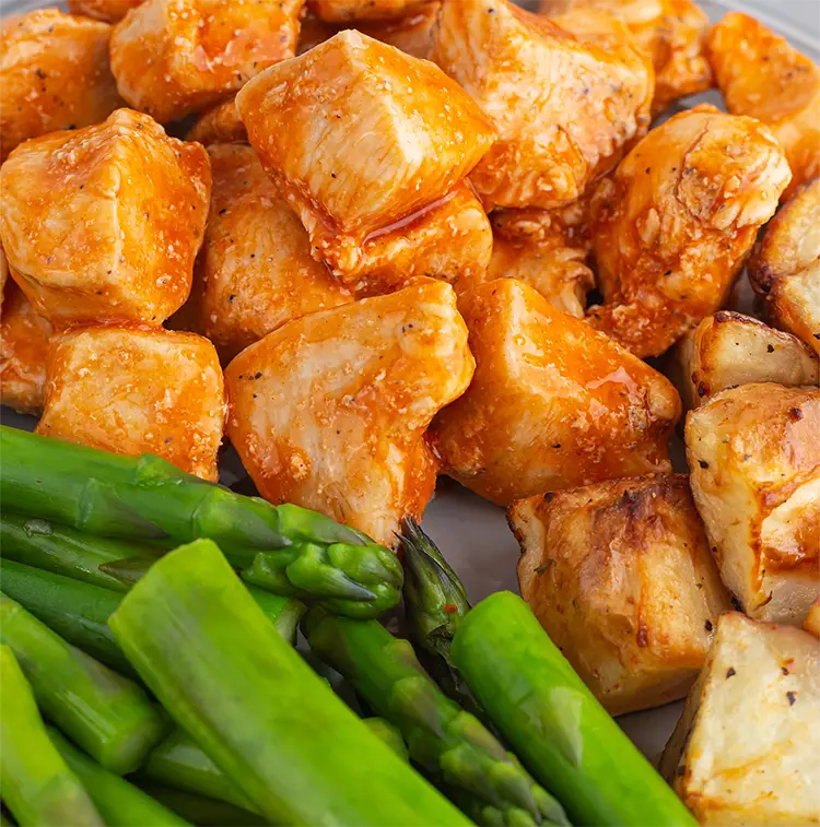 Buffalo Wings and Asparagus | ProMeals Menu