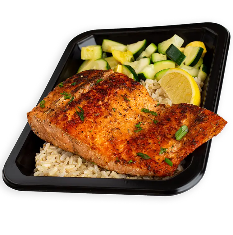 Cajun Salmon and Zucchini | ProMeals Menu