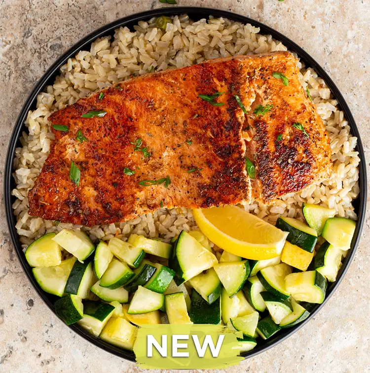 Cajun Salmon and Zucchini
