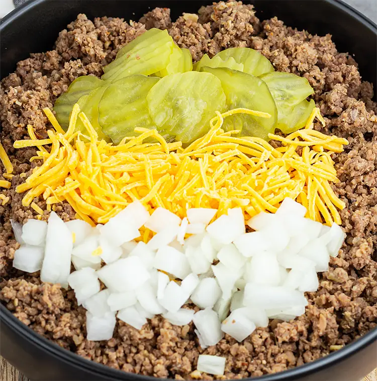 Cheeseburger Bowl | ProMeals Menu