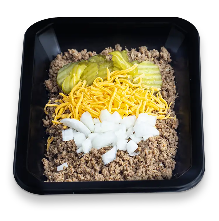Cheeseburger Bowl | ProMeals Menu