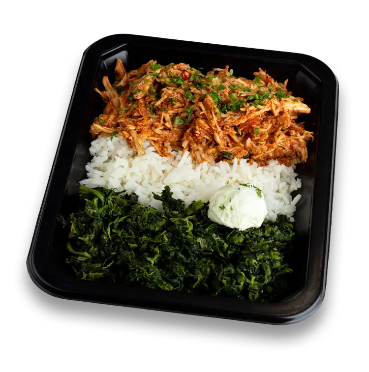 Chicken Birria & Spinach Saute | ProMeals Menu