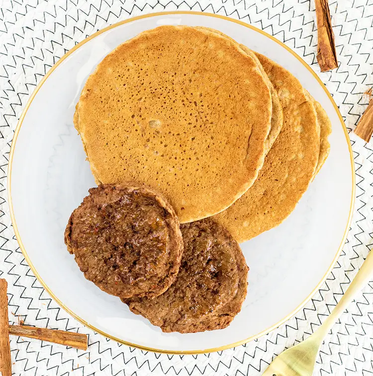 Cinnamon Pancakes & Turkey Sausage