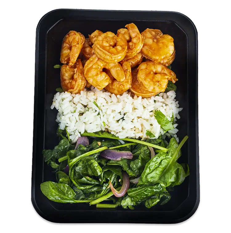 Coconut Shrimp and Spinach | ProMeals Menu
