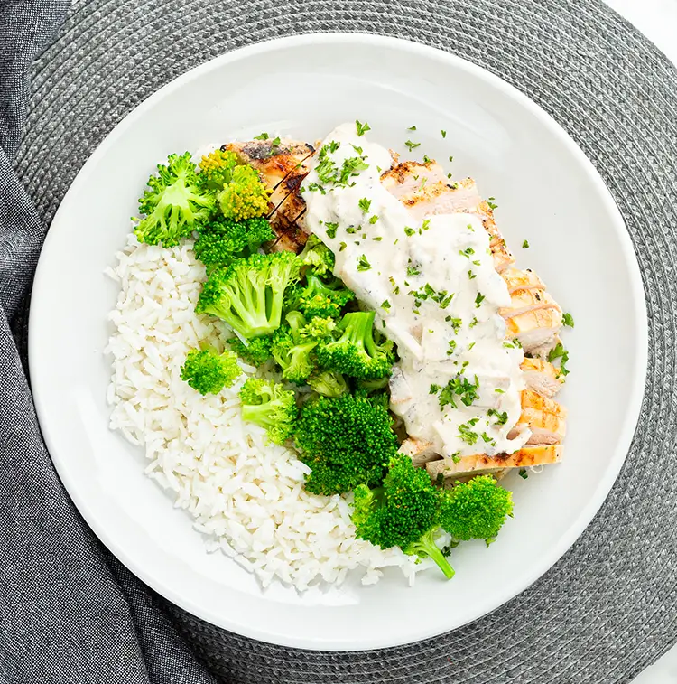 Creamy Chicken Rice Bowl