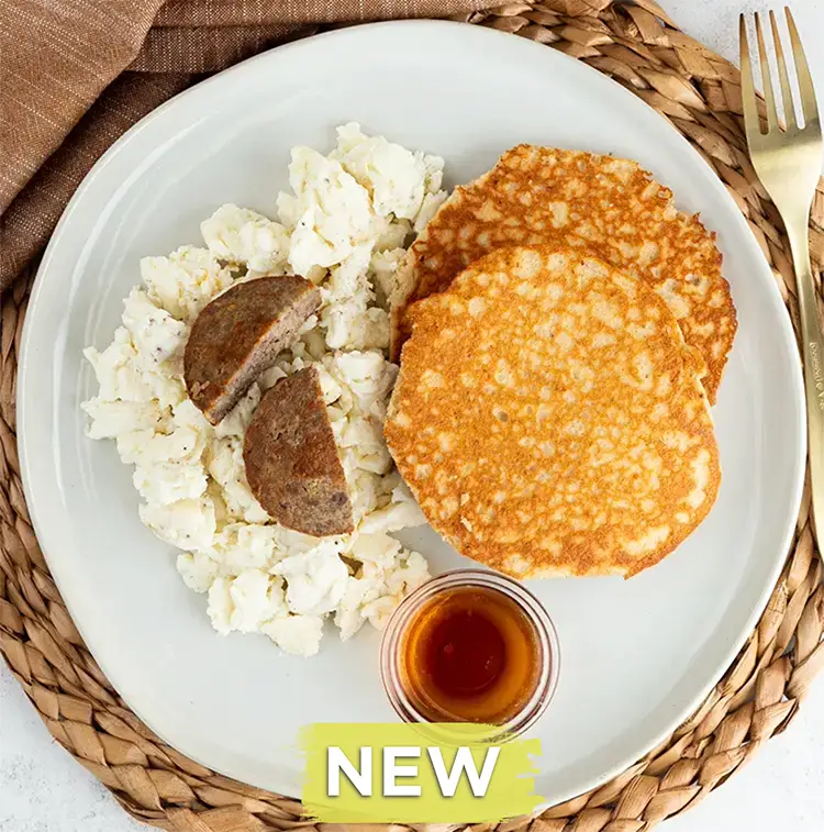 Creamy Pancakes with Sausage