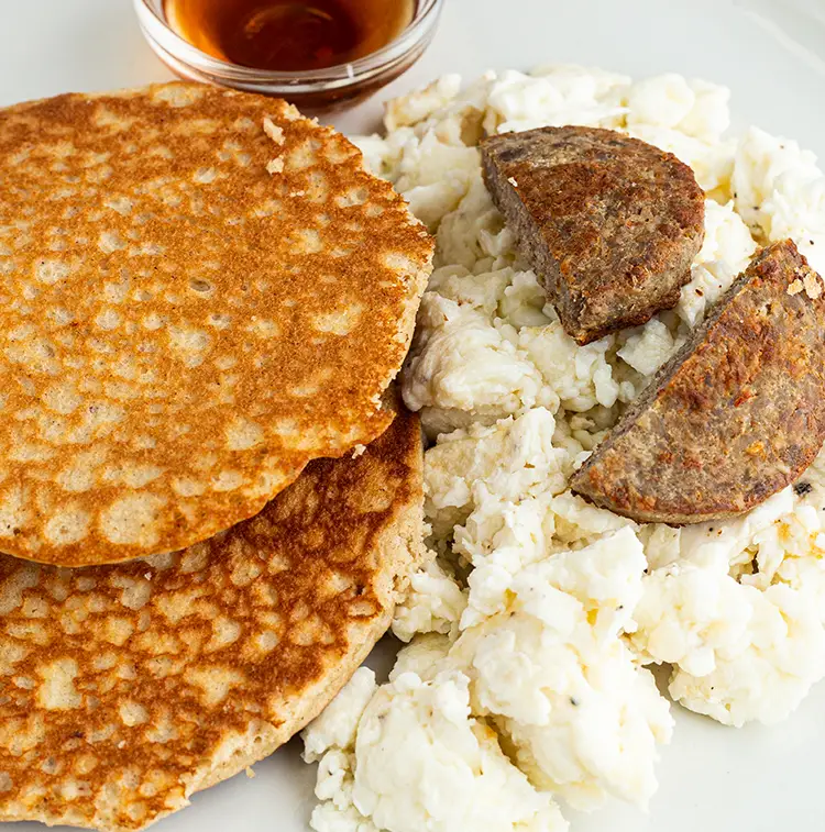 Creamy Pancakes with Sausage | ProMeals Menu