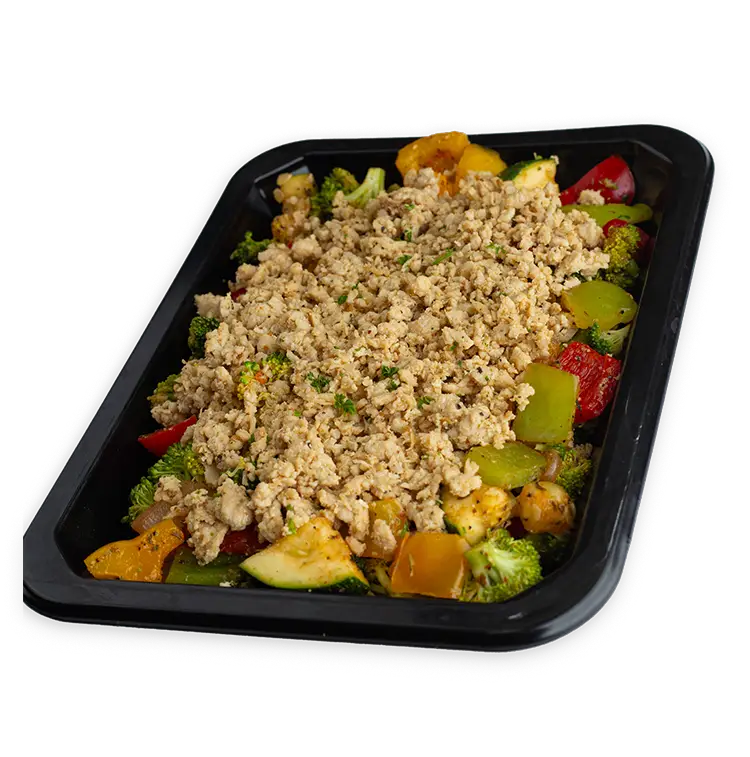Ground Chicken and Veggies Bowl | ProMeals Menu