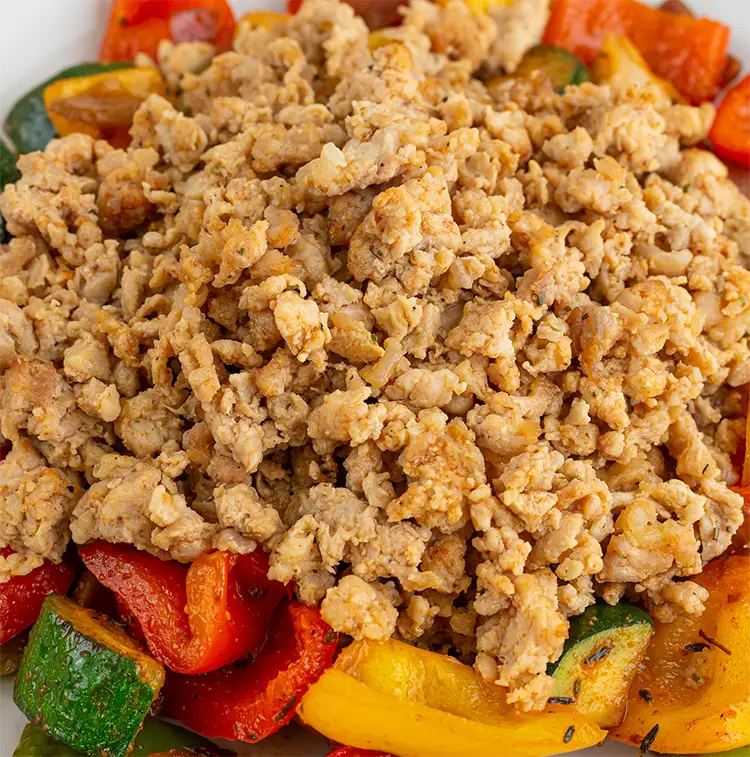 Ground Chicken and Veggies Bowl | ProMeals Menu