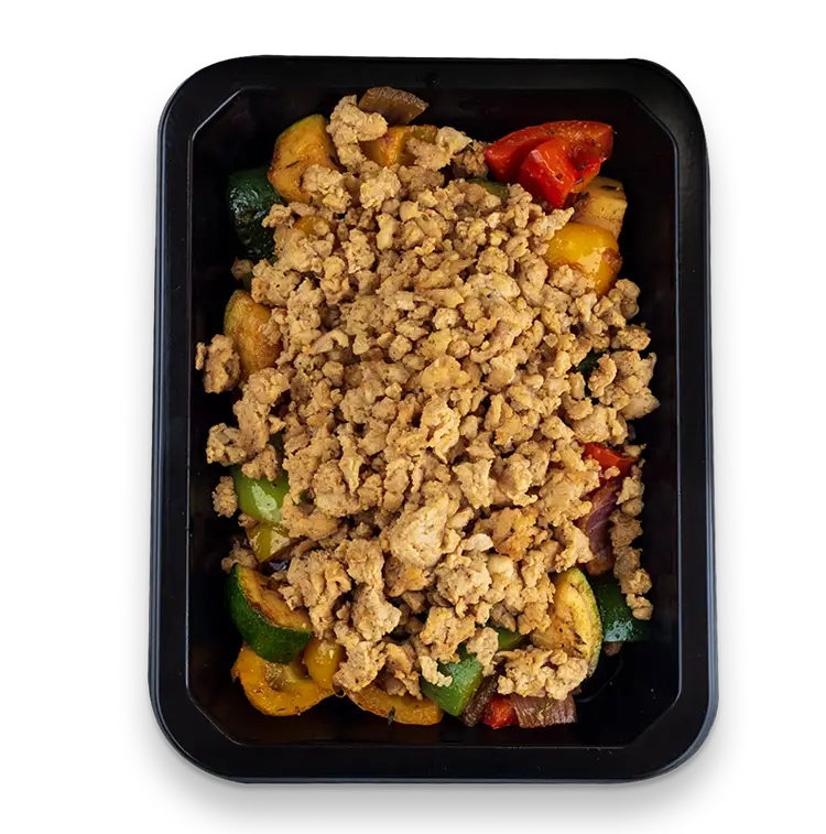Ground Chicken and Veggies Bowl | ProMeals Menu