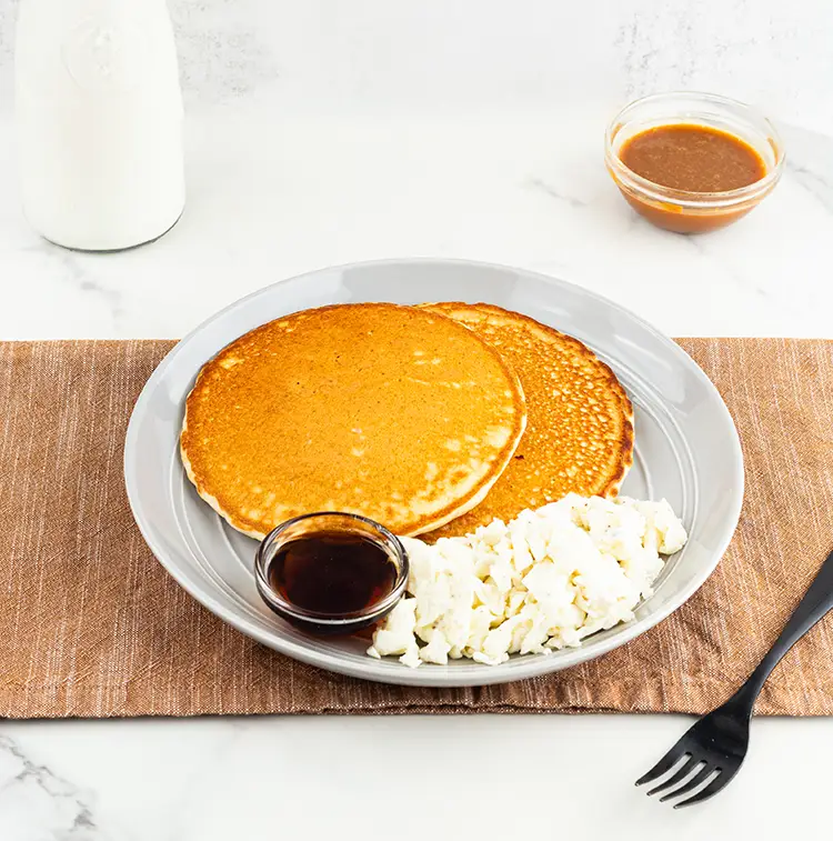 HP Caramel Protein Pancakes | High Protein Menu