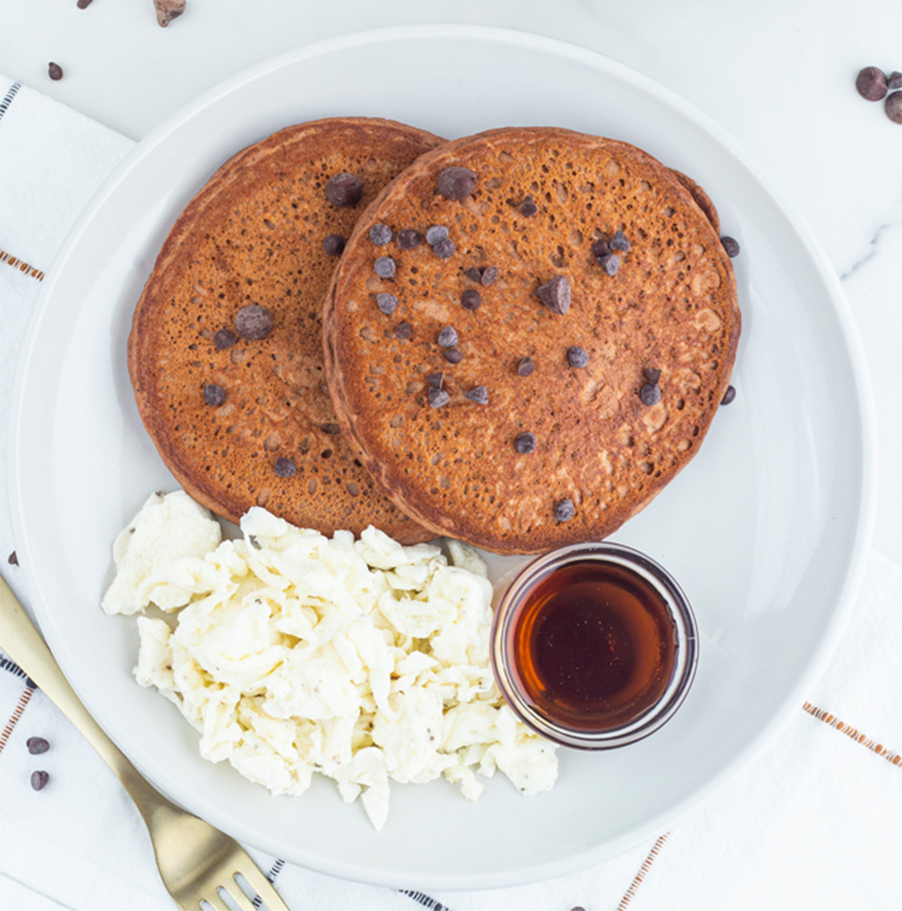 HP Chocolate Protein Pancakes | High Protein Menu