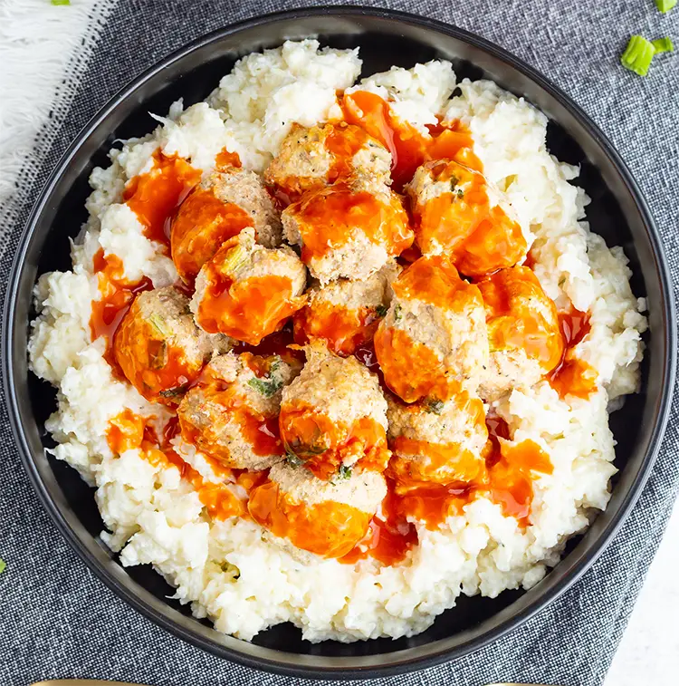 Keto Chicken Meatballs | Low Calorie Menu
