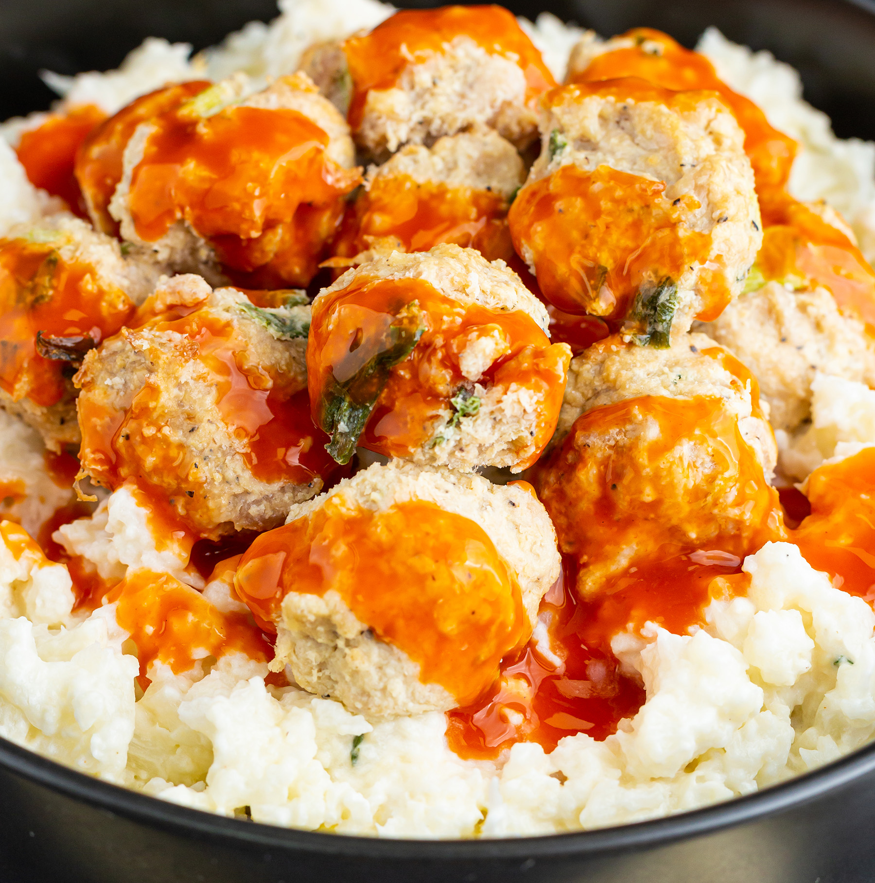 Keto Chicken Meatballs | Low Calorie Menu