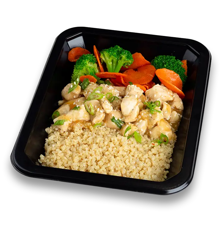 Orange Glazed Chicken Bowl | Low Calorie Menu