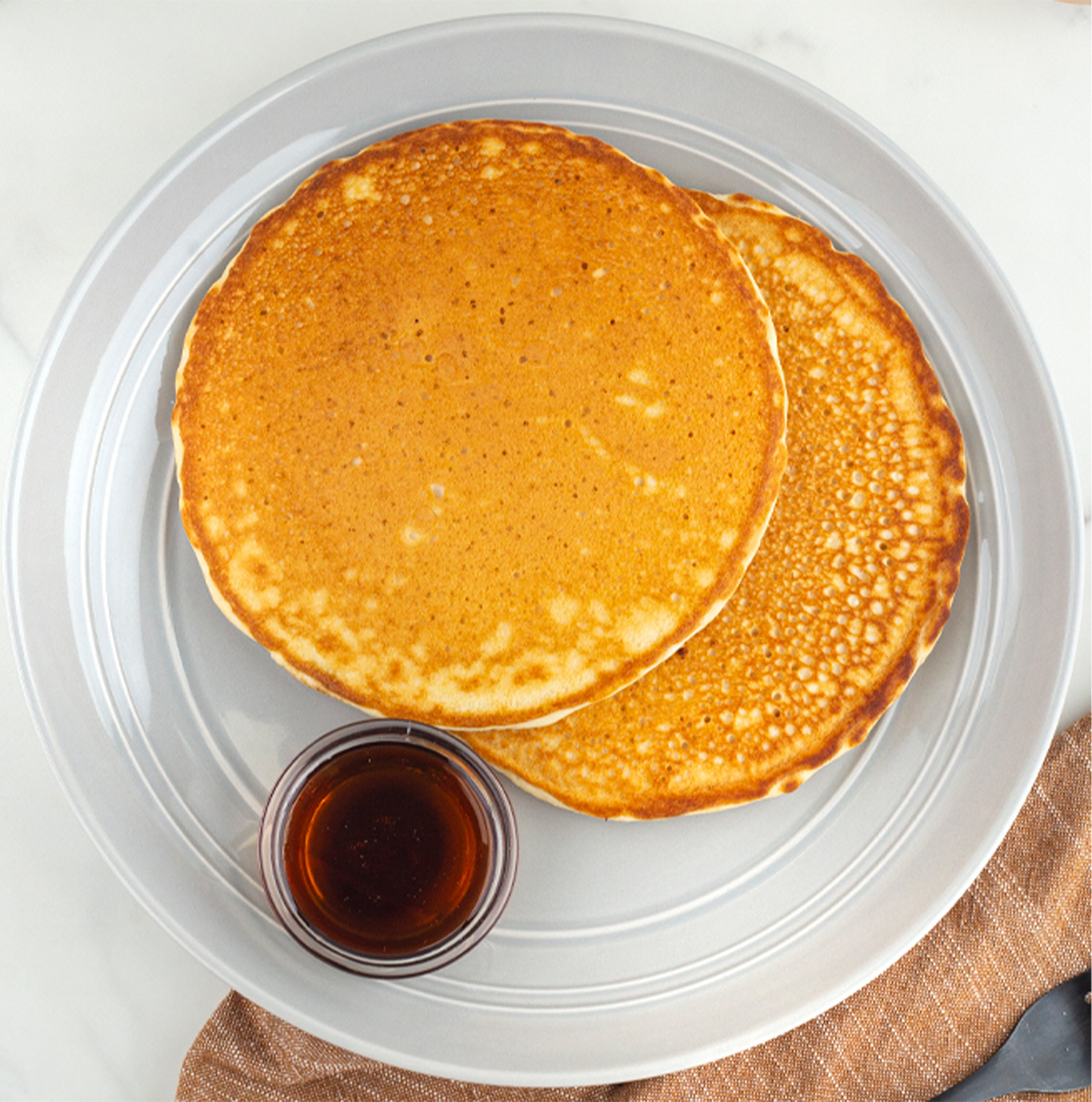 PB Caramel Protein Pancakes  | Low Calorie Menu