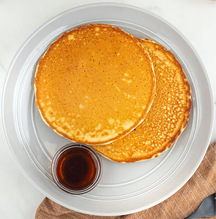 PB Caramel Protein Pancakes | Low Calorie Menu