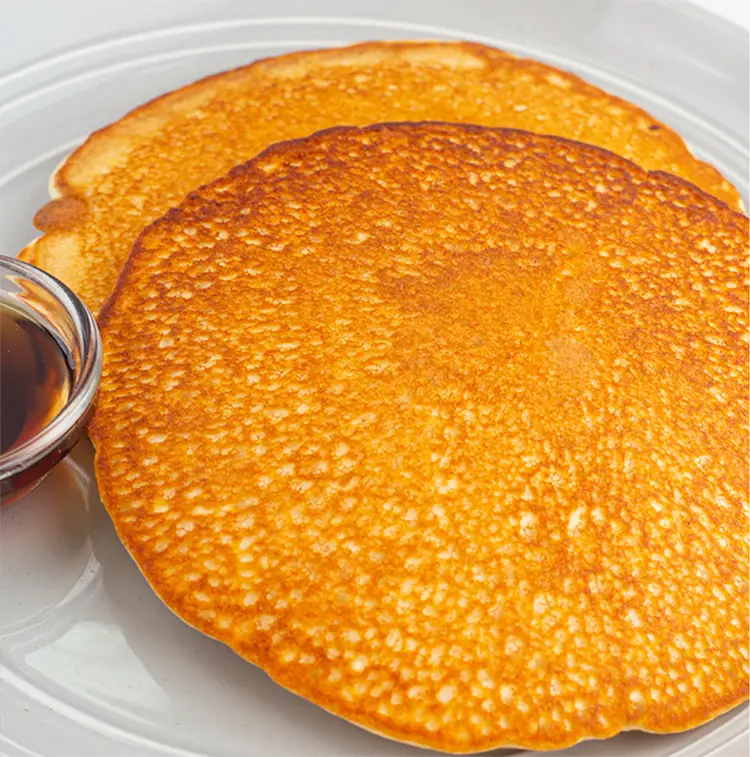 PB Peaches N Cream Protein Pancakes | Low Calorie Menu