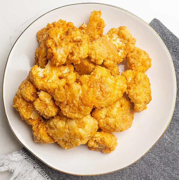 3 cups Roasted Parmesan Cauliflower | Low Calorie Menu