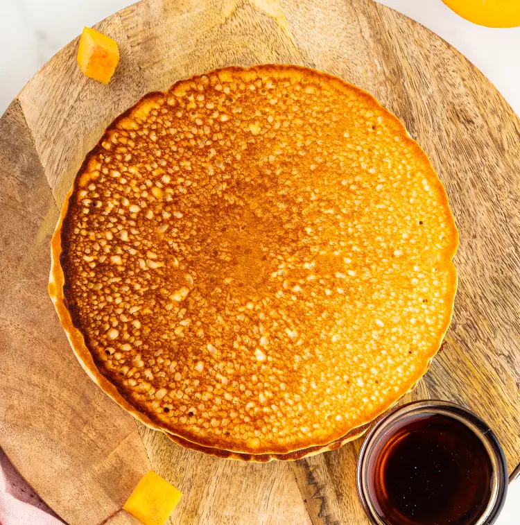 Peaches N Cream Protein Pancakes | Healthy snacks delivery