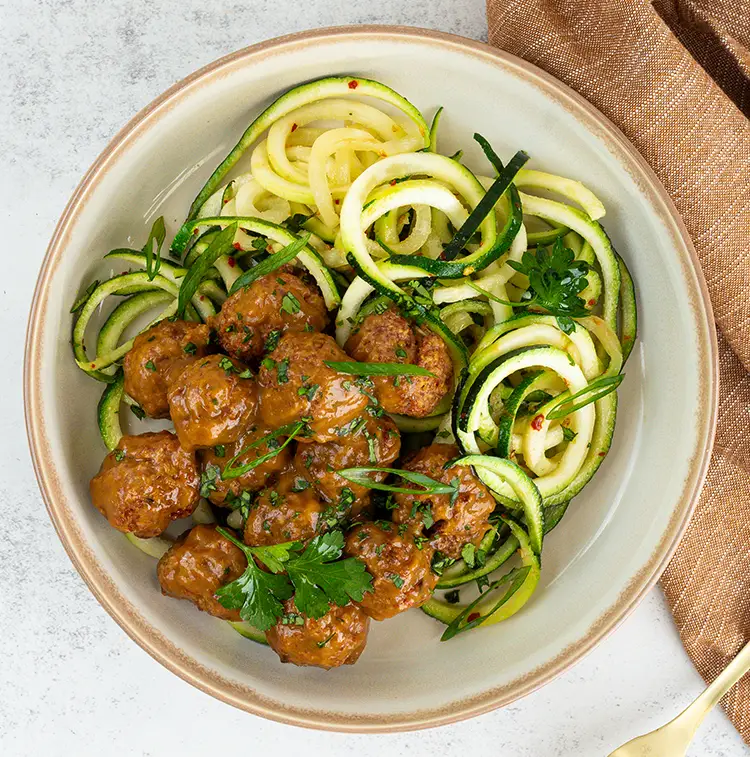 Pineapple Drizzled Meatballs
