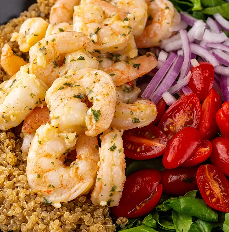 Shrimp and Quinoa Bowl | ProMeals Menu