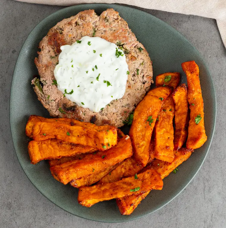 Spinach Feta Turkey Burger