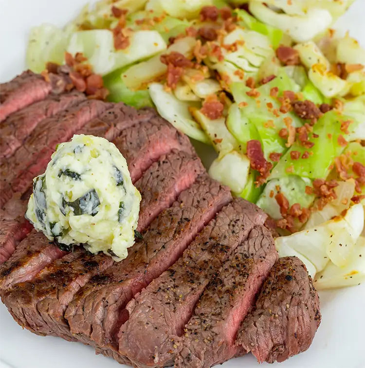 Steak and Fried Cabbage | ProMeals Menu