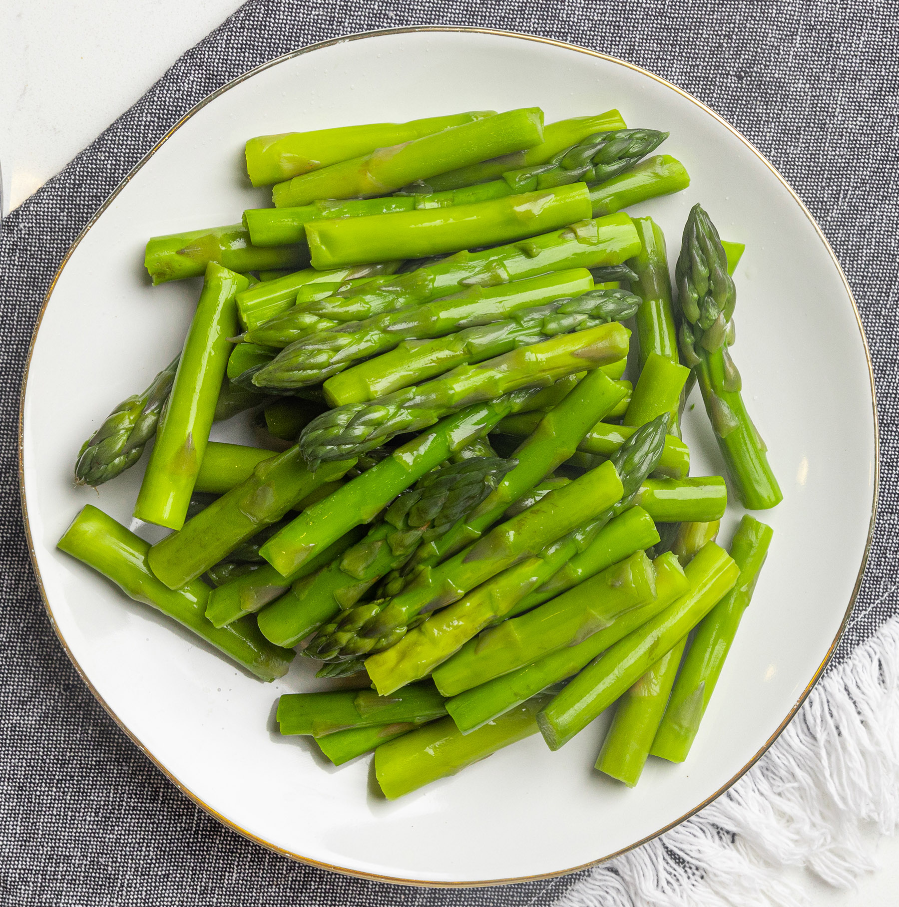 Steamed Asparagus  | Low Calorie Menu