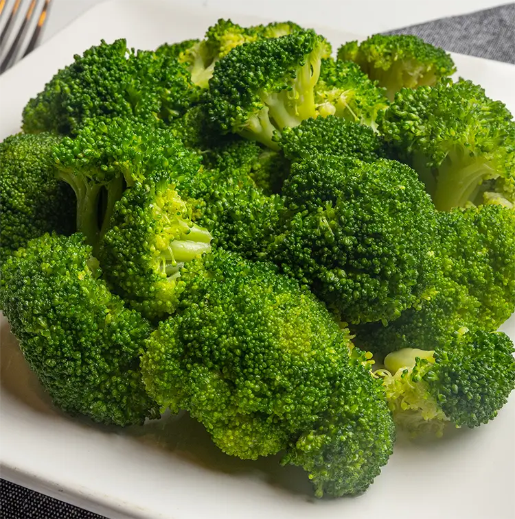 3 cups Steamed Broccoli | Low Calorie Menu