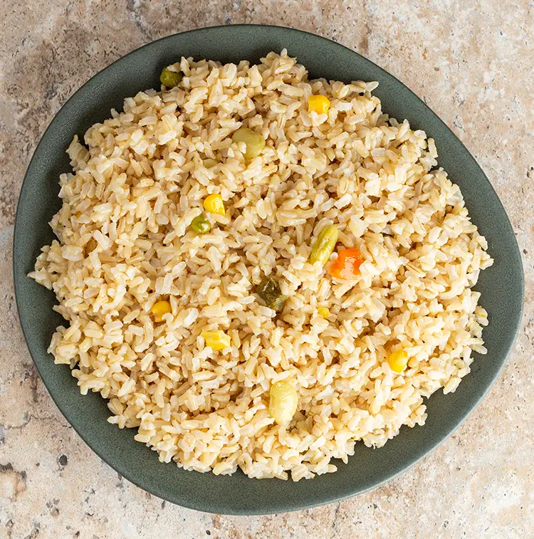 3 cups Steamed Brown Rice  | Low Calorie Menu