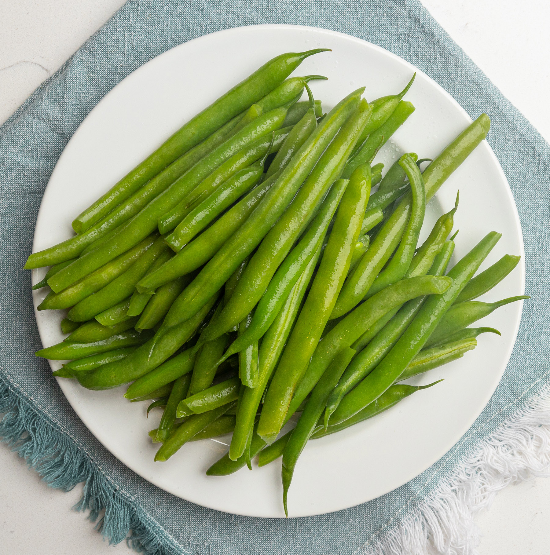 Steamed Green Beans | Low Calorie Menu