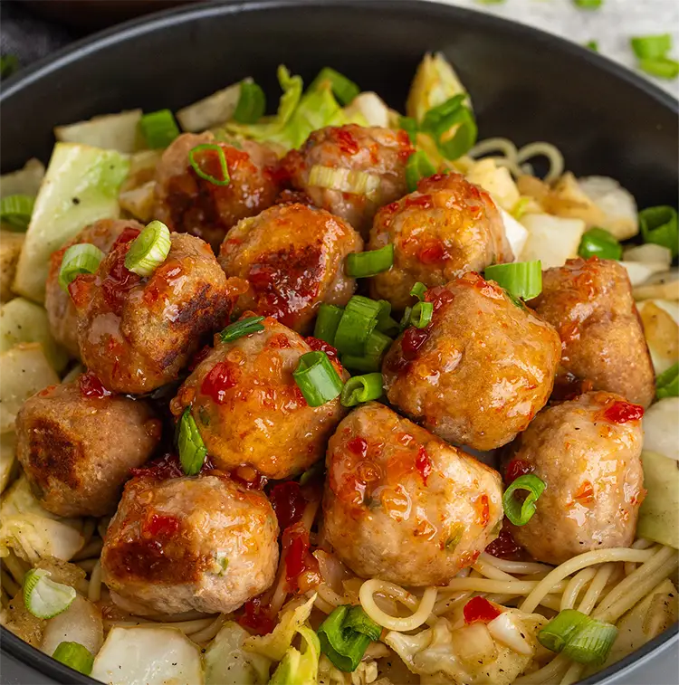 Sweet Chili Turkey Meatballs | ProMeals Menu