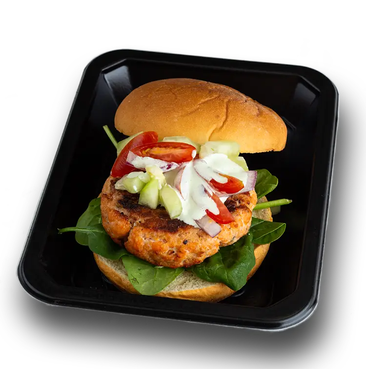 Tropical Salmon Burger | ProMeals Menu