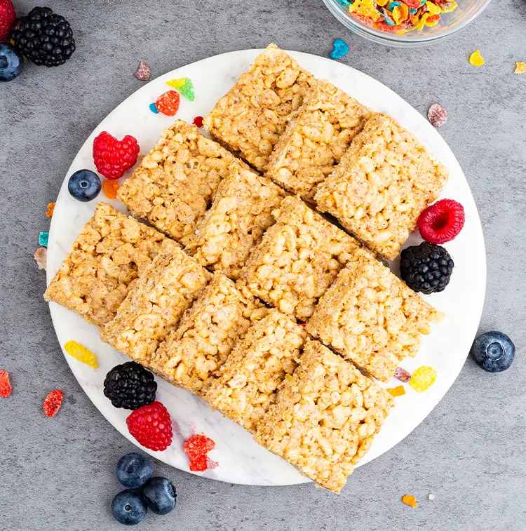 Very Fruity Protein Rice Krispies | Healthy snacks delivery