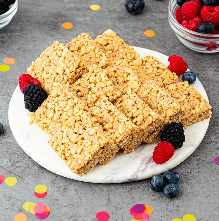 Very Fruity Protein Rice Krispies | Healthy snacks delivery