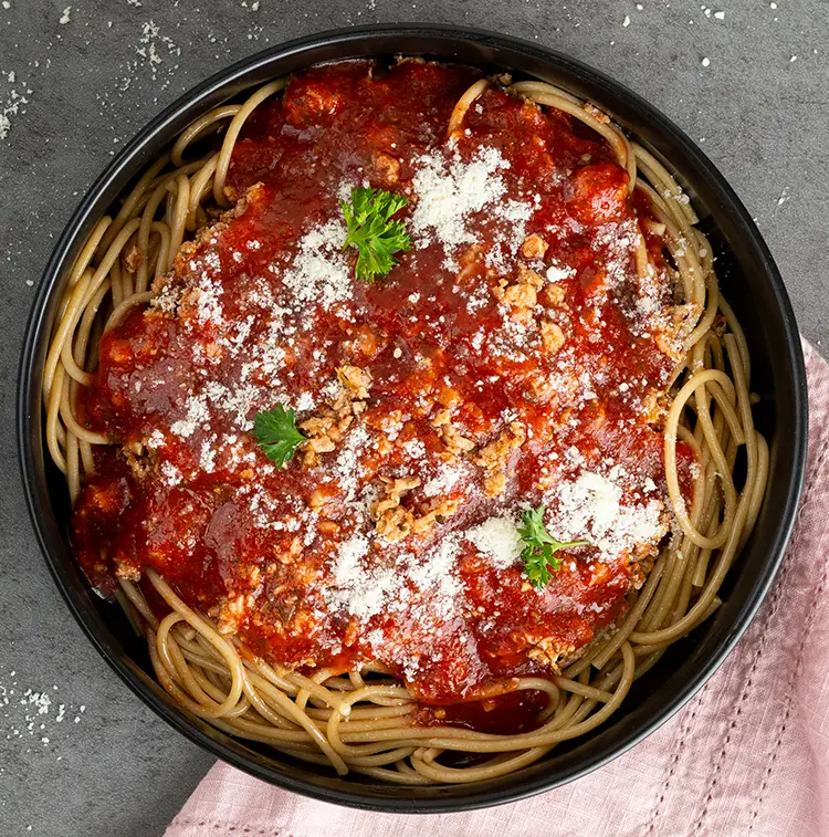 Ground Chicken Bolognese 